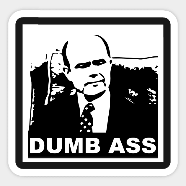 DUMB ASS Sticker by ACGraphics